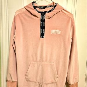 Justice Hoodie sz 12,  Peach color